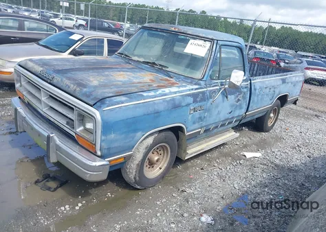 1987 Dodge D-Series D150 from USA, damaged, VIN 1B7HD14T3HS523739